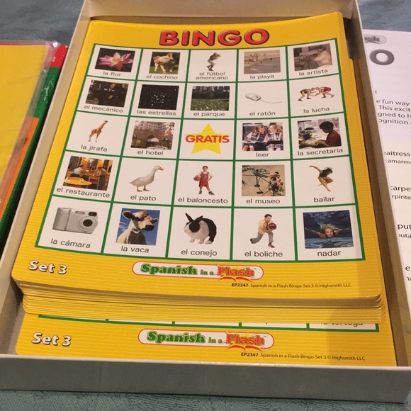 Bingo Spanish in a flash SET 3 RARE
Bingo Game Fun To Learn Spanish NEW OpenBox - Picture 4 of 7